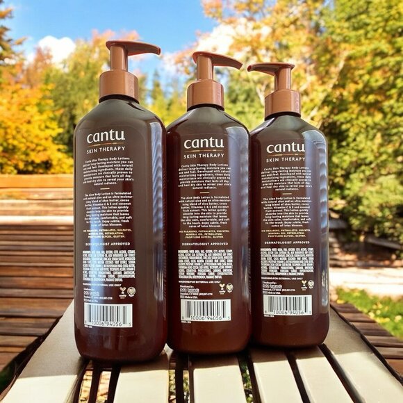 3 Pack Cantu Skin Therapy Aloe Vitamin E, SOOTHING Body Lotion Dry Skin 16oz. - Picture 2 of 2